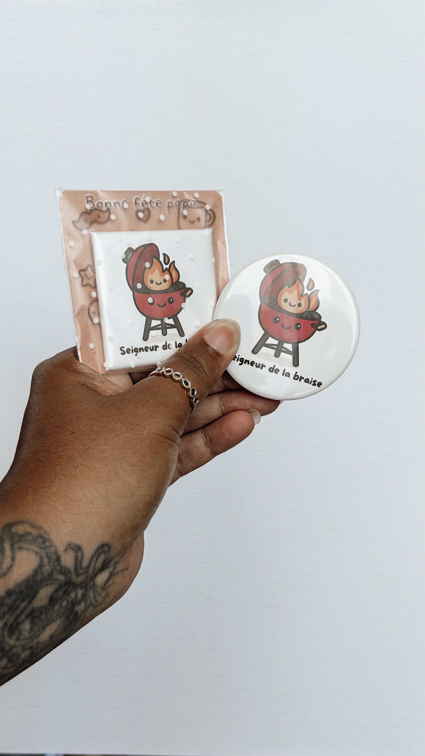 Magnet fête des pères: Cadeau personnalisé et prêt à offrir