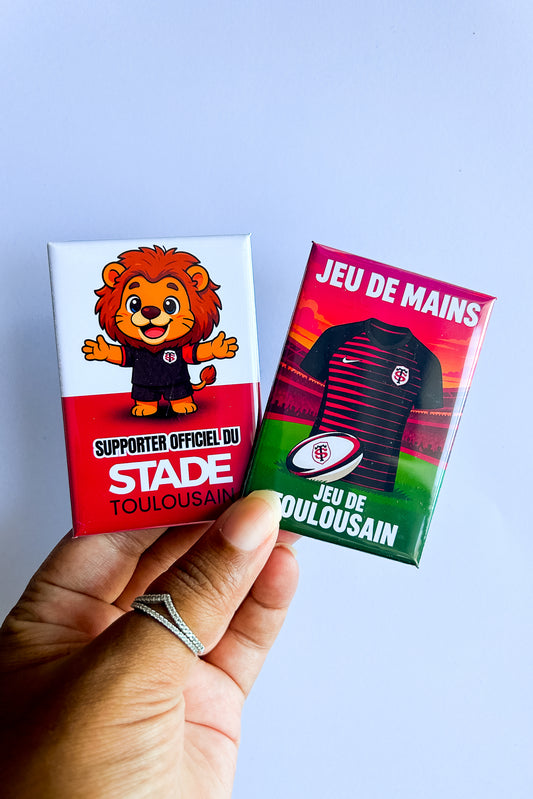 Magnet rectangle mascotte Stade Toulousain