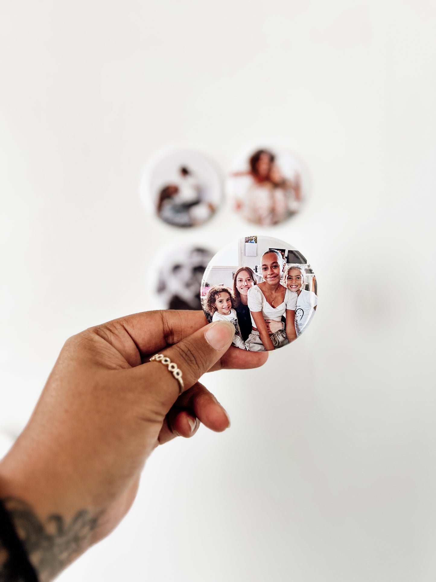 magnet photo personnalisé format rond