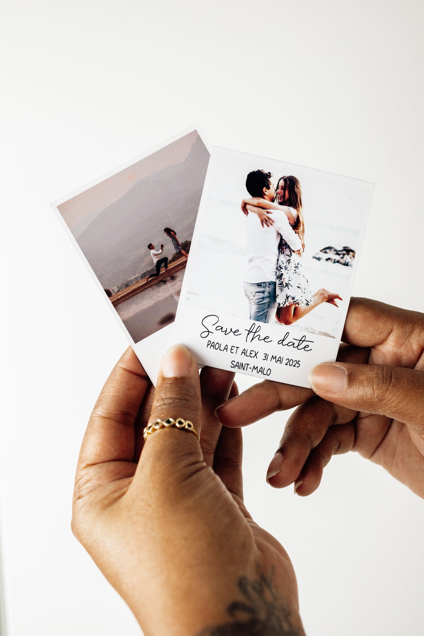 magnets poto save the date 7 x 9 cm en evantail