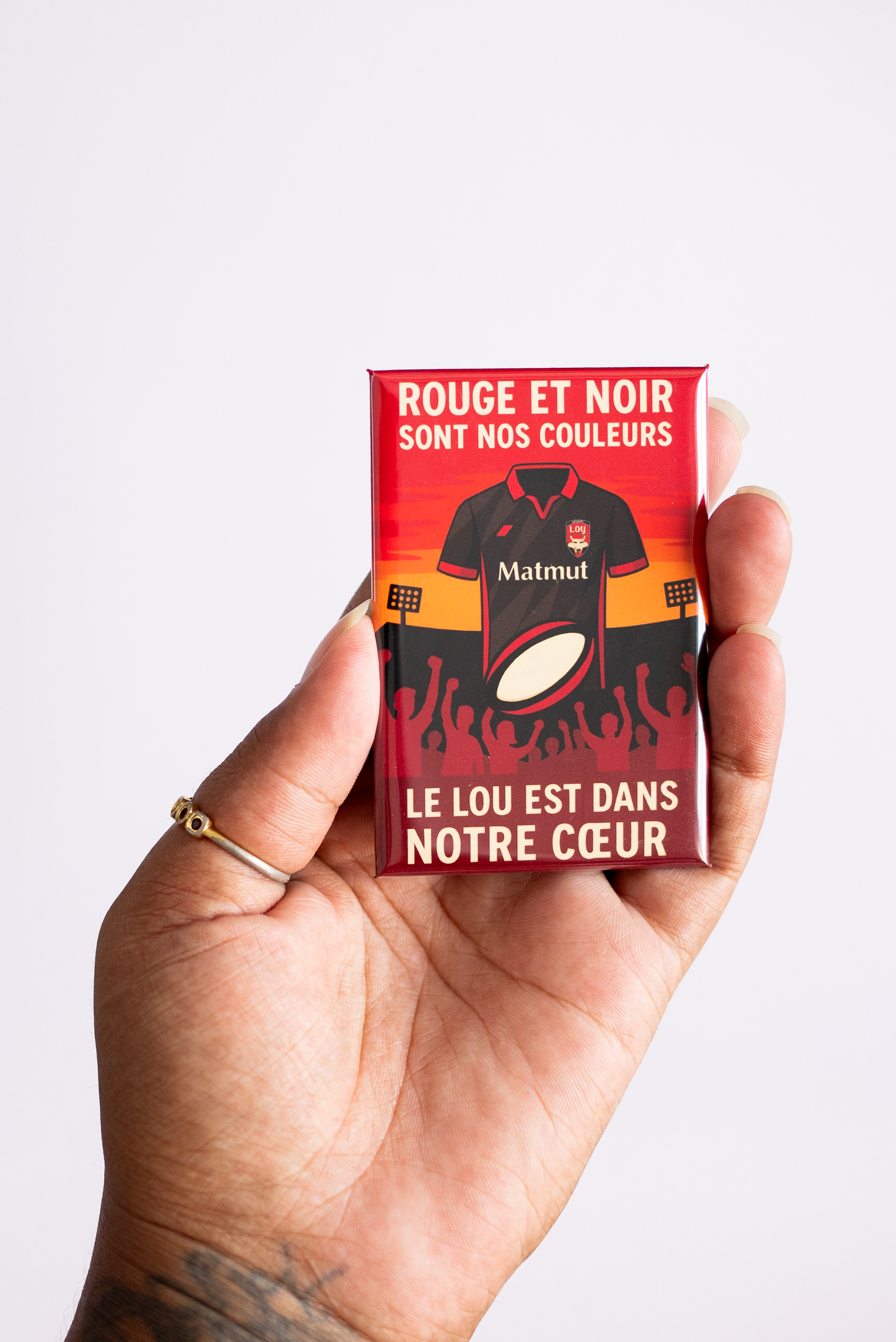 photo magnet rugby top 14 equip lyon lou rugby