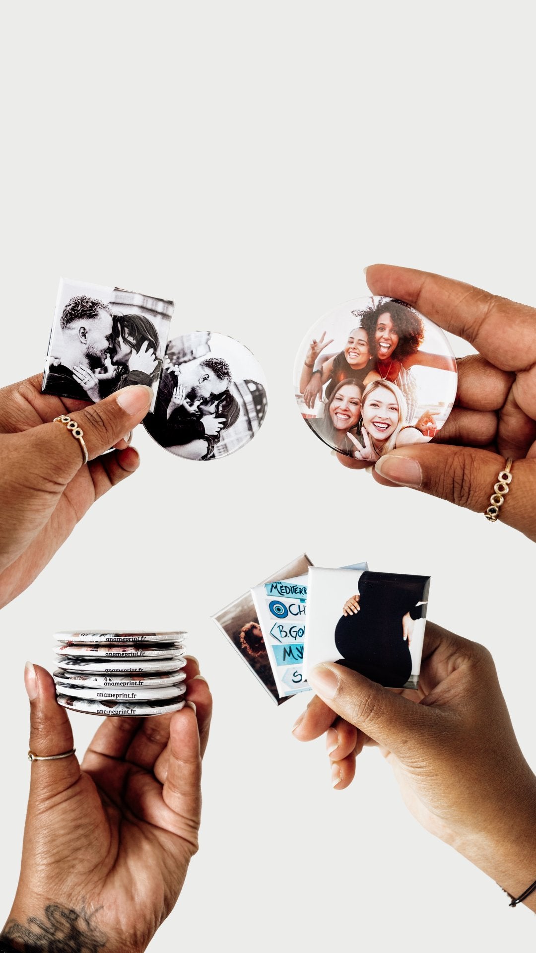 Magnets rembordés