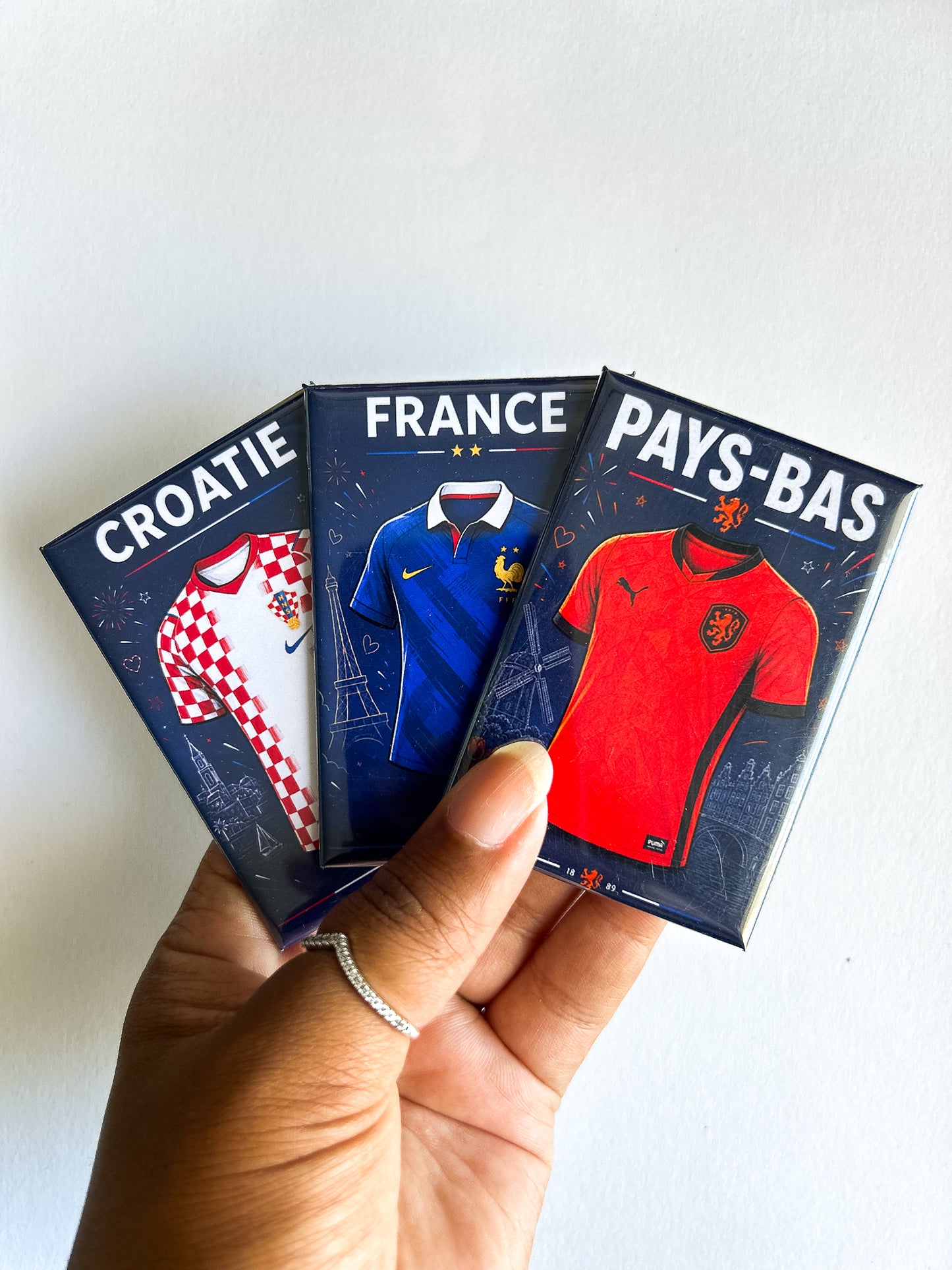 Magnet rectangle Coupe du Monde 2026 : Affiche les couleurs de ton équipe favorite