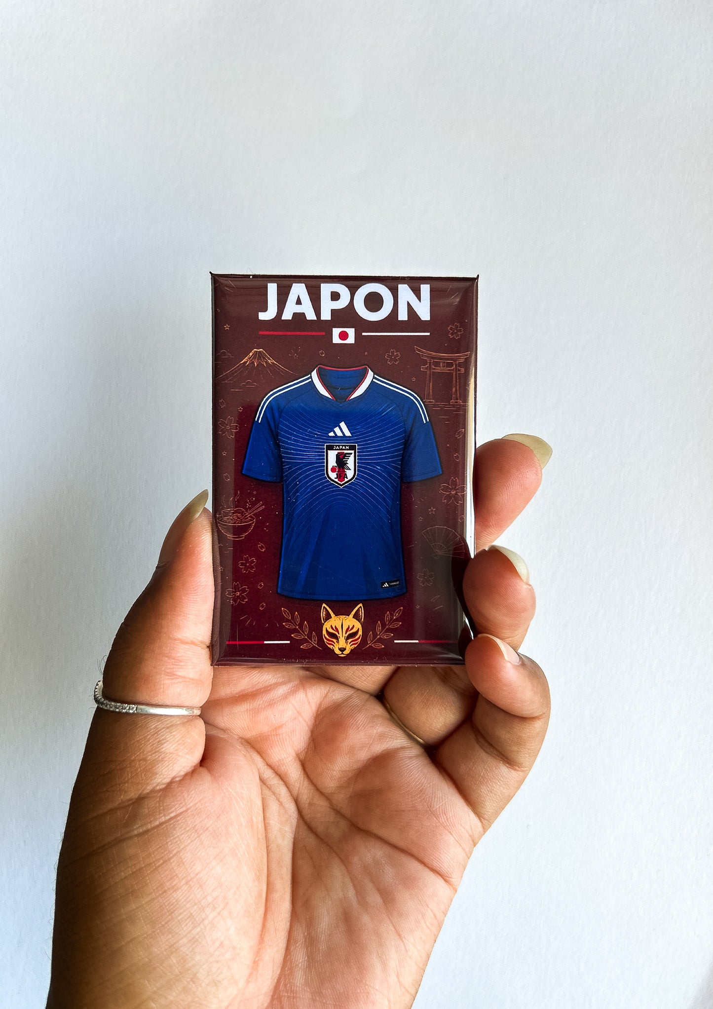 Magnet rectangle Coupe du Monde 2026 : Affiche les couleurs de ton équipe favorite