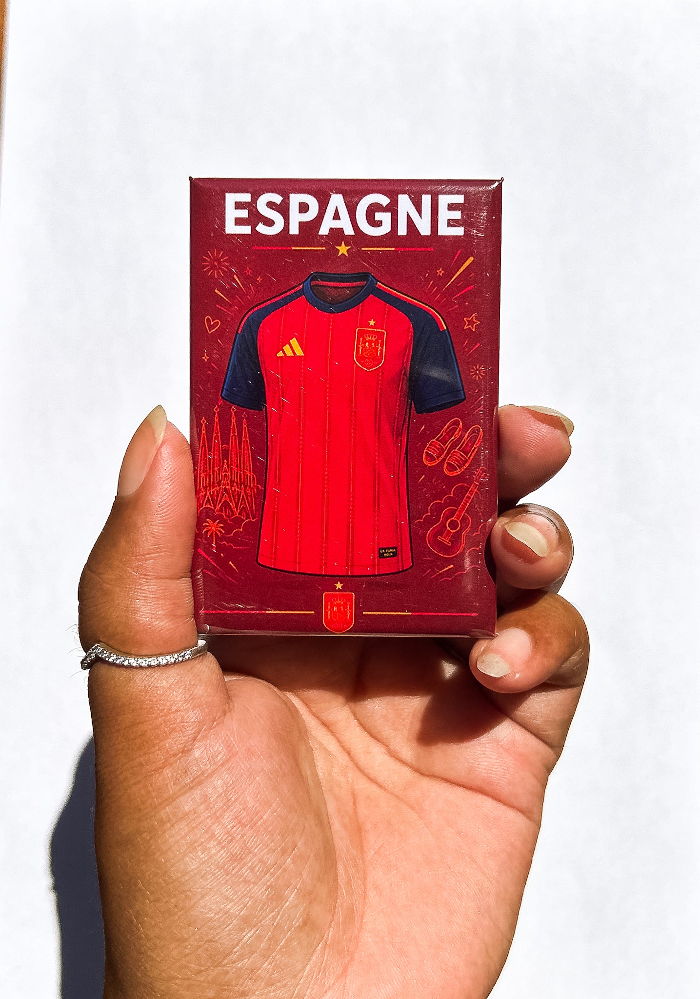 Magnet rectangle Coupe du Monde 2026 : Affiche les couleurs de ton équipe favorite