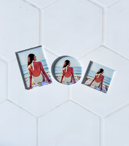 Magnet photo rigide personnalisé à l’unité