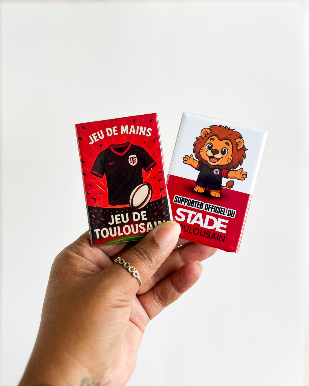 Magnet rectangle mascotte Stade Toulousain