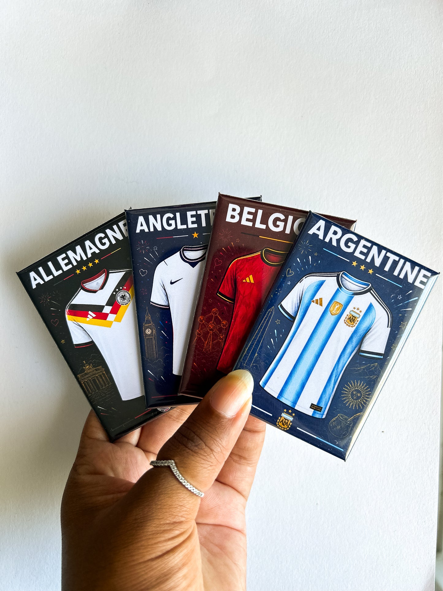 Magnet rectangle Coupe du Monde 2026 : Affiche les couleurs de ton équipe favorite