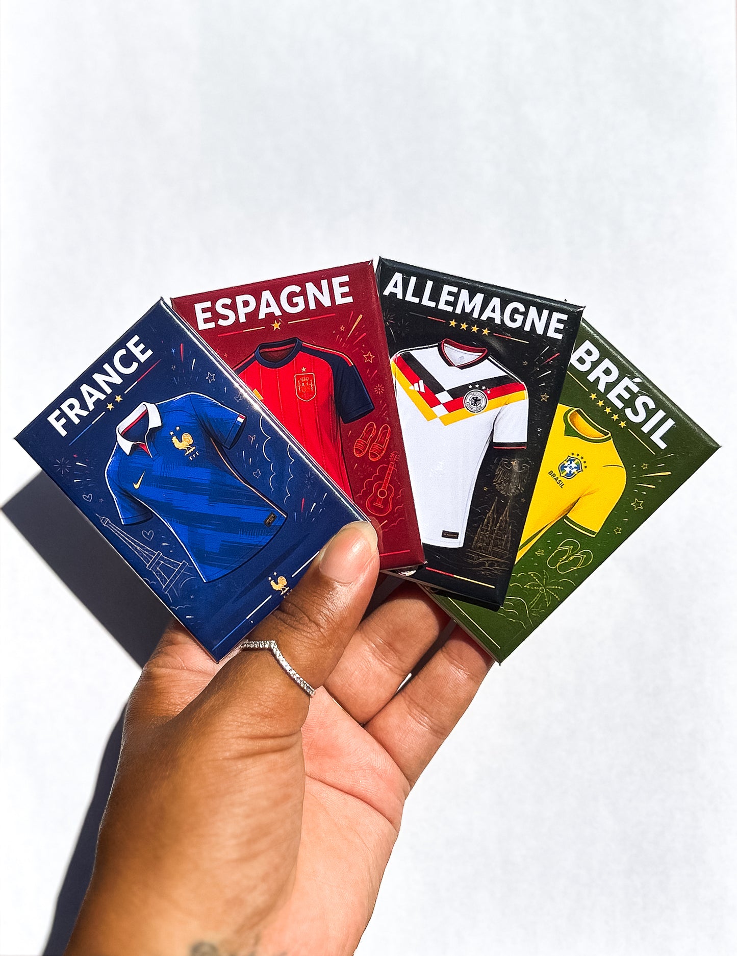Magnet rectangle Coupe du Monde 2026 : Affiche les couleurs de ton équipe favorite