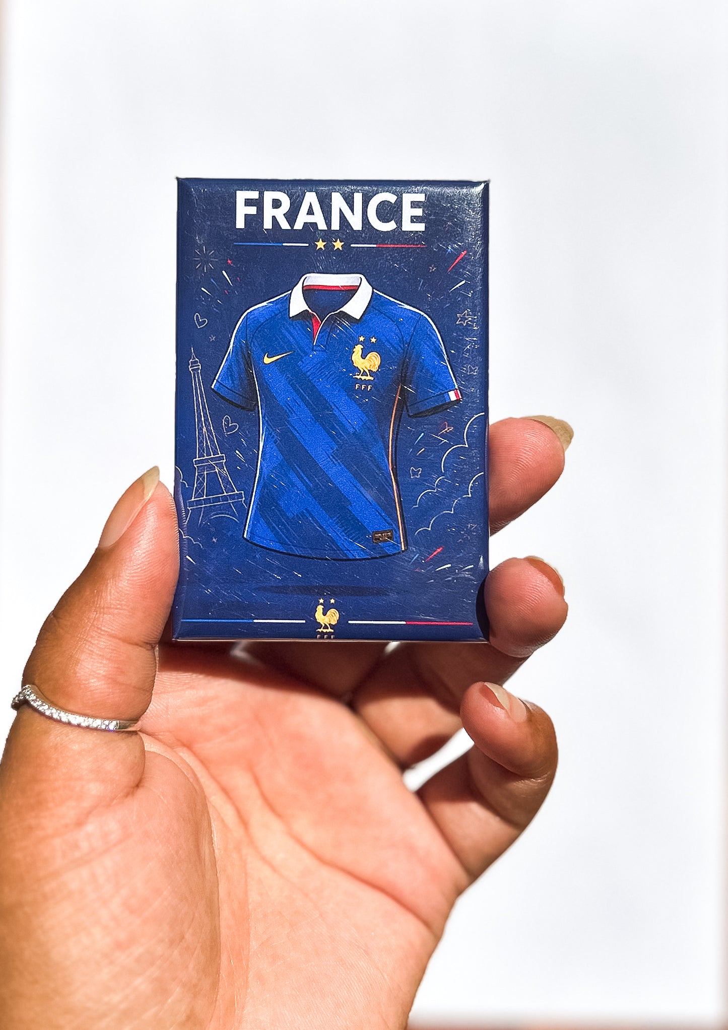 Magnet rectangle Coupe du Monde 2026 : Affiche les couleurs de ton équipe favorite
