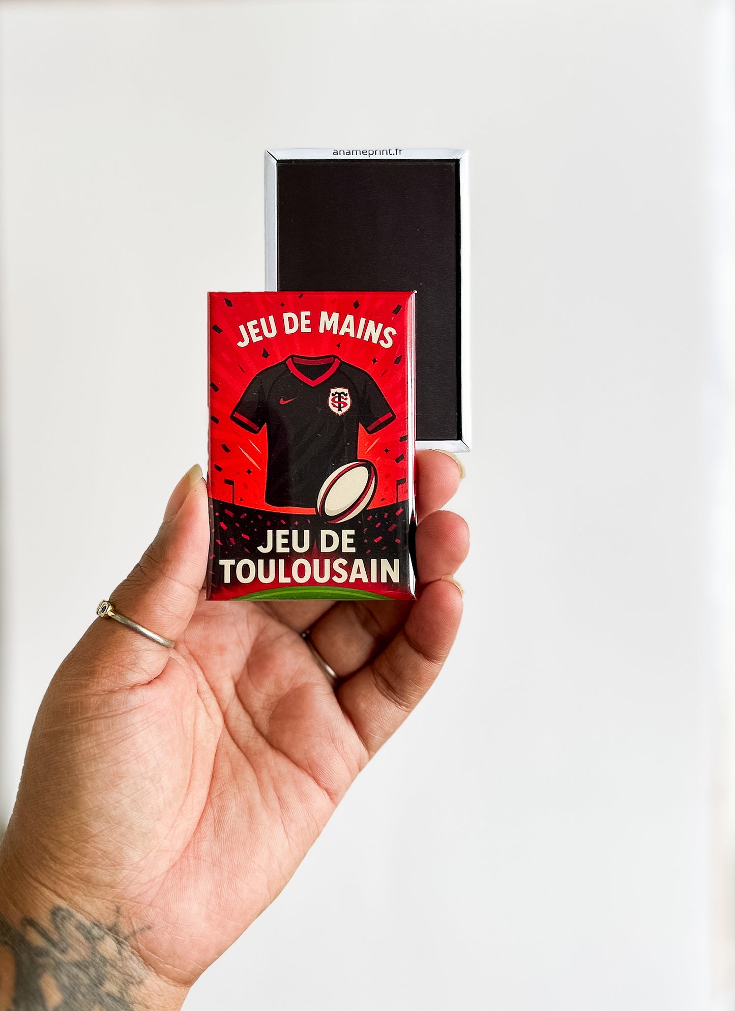 Magnet rectangle mascotte Stade Toulousain
