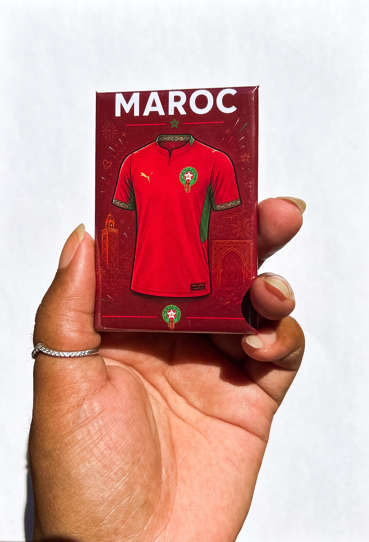 Magnet rectangle Coupe du Monde 2026 : Affiche les couleurs de ton équipe favorite