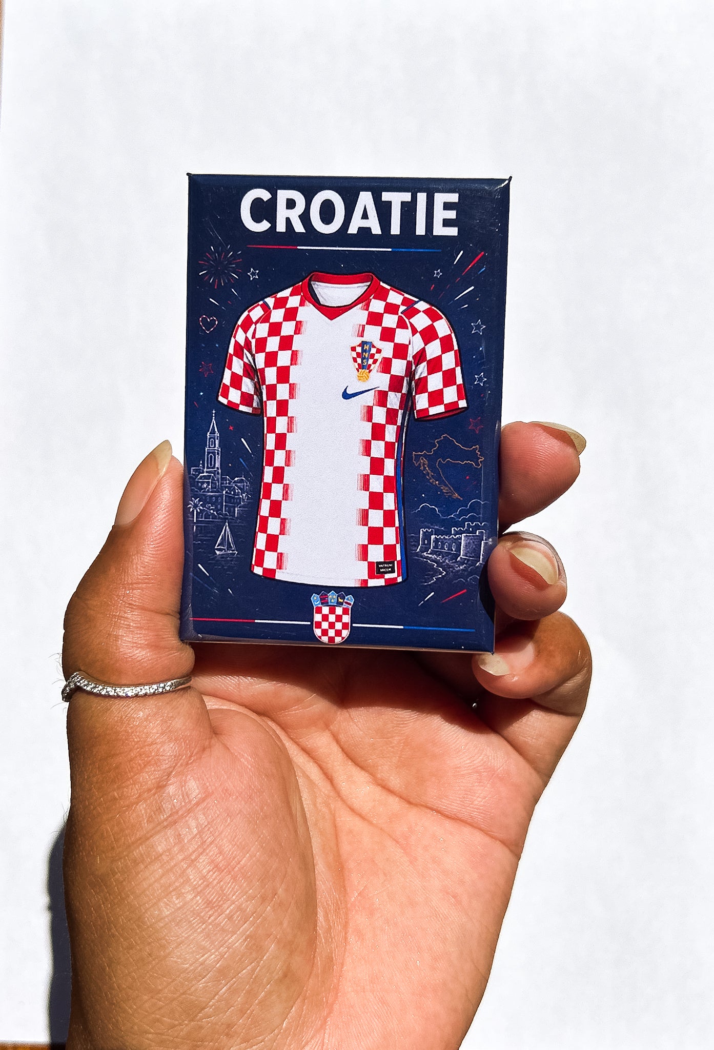 Magnet rectangle Coupe du Monde 2026 : Affiche les couleurs de ton équipe favorite