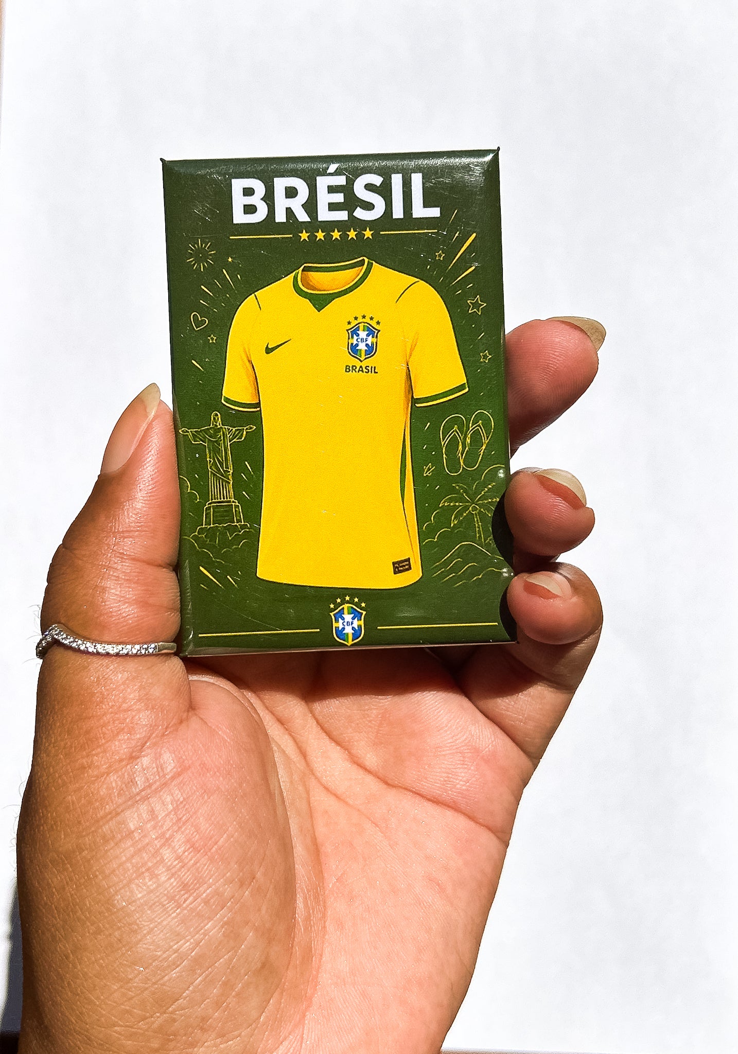 Magnet rectangle Coupe du Monde 2026 : Affiche les couleurs de ton équipe favorite