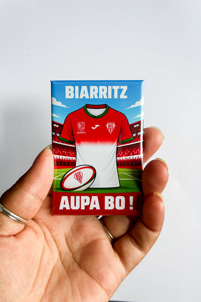 Magnet rectangle rugby Pro D2 : affiche les couleurs de ton club