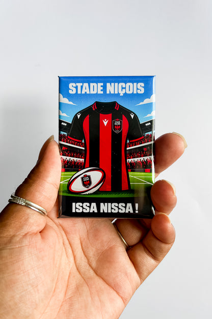 Magnet rectangle rugby Pro D2 : affiche les couleurs de ton club