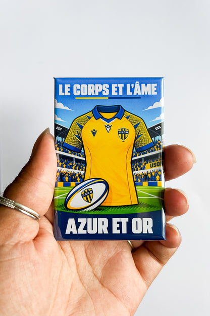Magnet rectangle rugby Pro D2 : affiche les couleurs de ton club