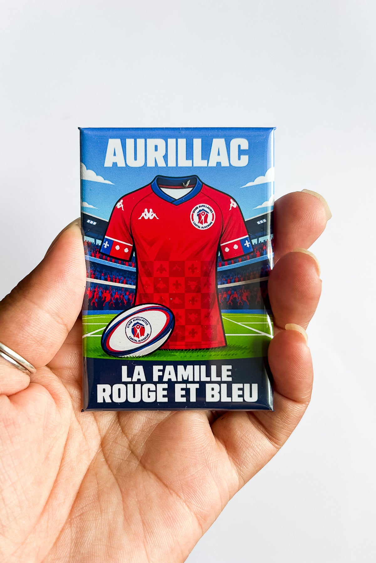 Magnet rectangle rugby Pro D2 : affiche les couleurs de ton club