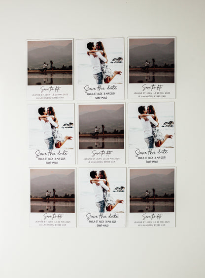 magnets photo save the date 7 x 9 cm en mosaïque