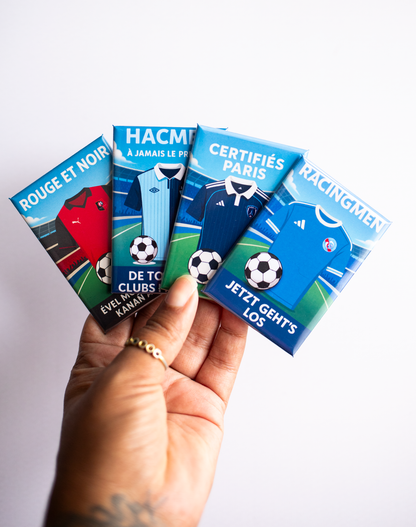 Magnet rectangle foot Ligue 1: affiche les couleurs de ton club préféré