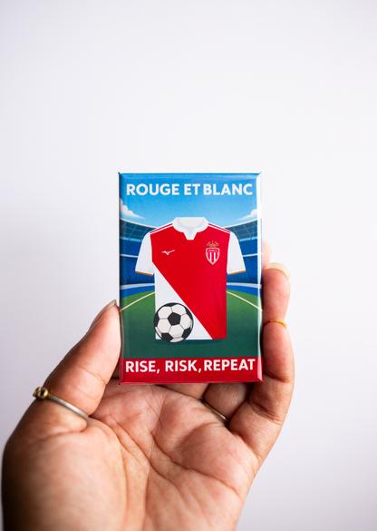 Magnet rectangle foot Ligue 1: affiche les couleurs de ton club préféré