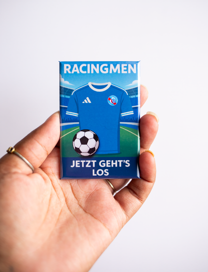 Magnet rectangle foot Ligue 1: affiche les couleurs de ton club préféré