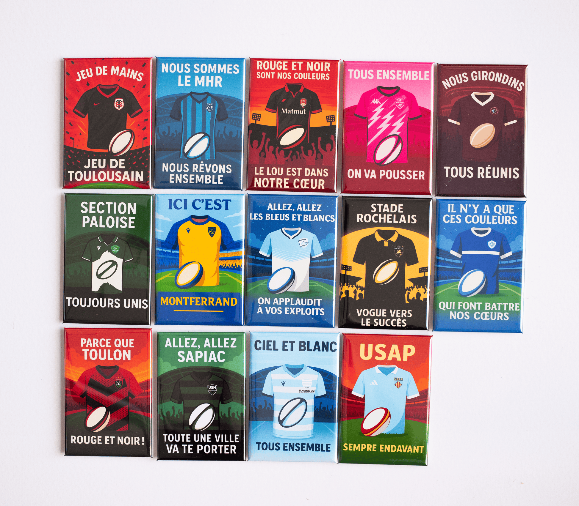 photo magnet collection complete rugby top 14