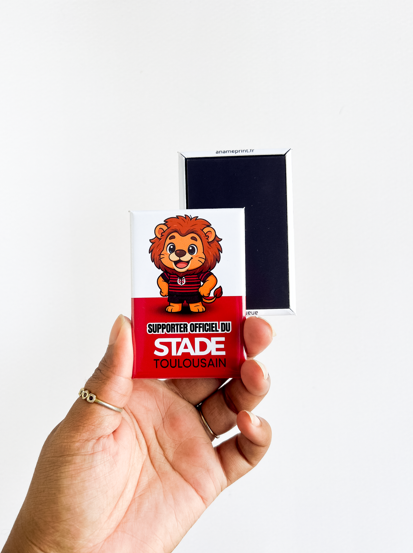 Magnet rectangle mascotte Stade Toulousain