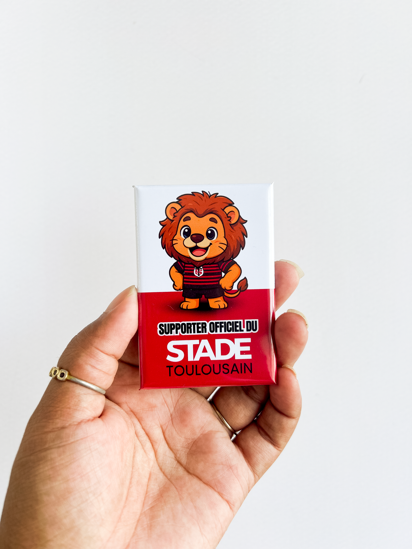 Magnet rectangle mascotte Stade Toulousain