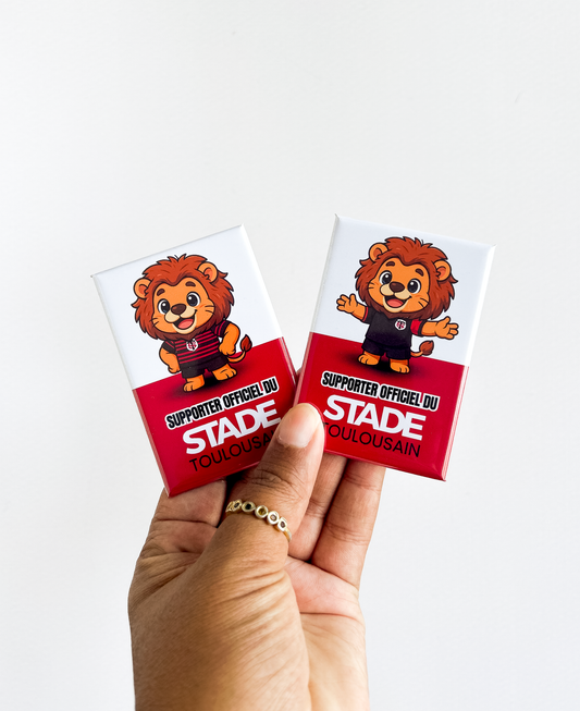 Magnet rectangle mascotte Stade Toulousain